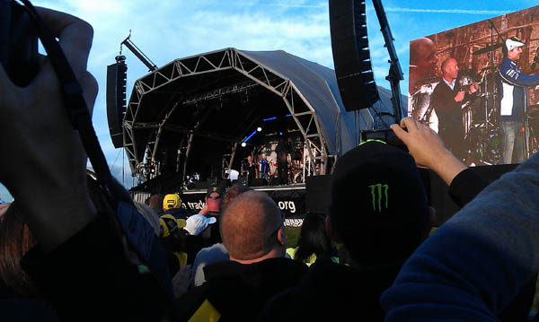 Jorge Lorenzo interview on stage at Silverstone MotoGP 2013